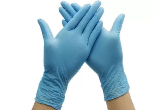 丈夫な7つのミルの安い粉の自由なニトリルの使い捨て可能な検査の手袋