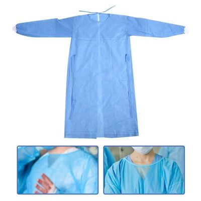 Xxlの使い捨て可能な伝染制御医学Ppeの布は背部開始にガウンを着せる