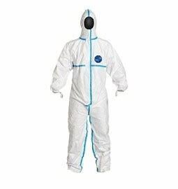 酸の証拠のレベルA化学Ppeの白い絶縁材の保護スーツ