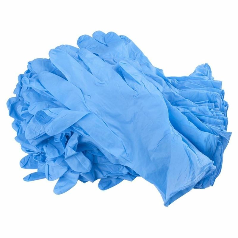 大きい医学の生殖不能の青いニトリルの使い捨て可能な手袋